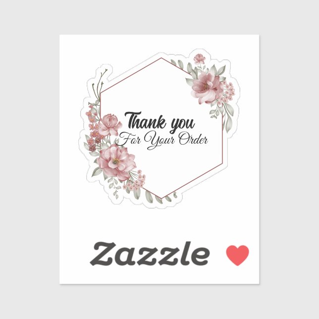 Thank you for your order sticker (Sheet)