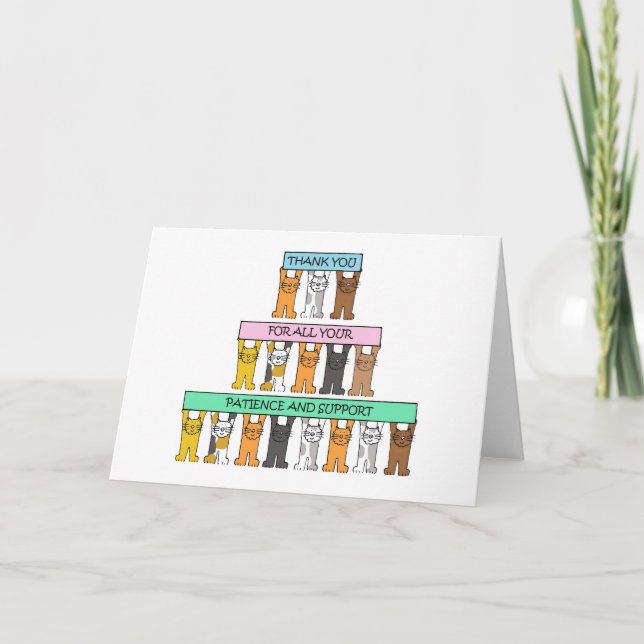 Thank You for Your Patience and Support Card (Front)
