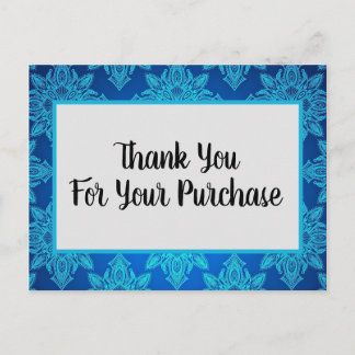 Thank You for Your Purchase Business Postcard
