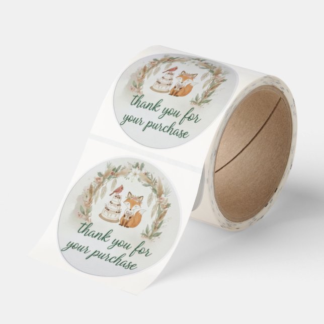  Thank You for Your Purchase Business sticker  (Roll)