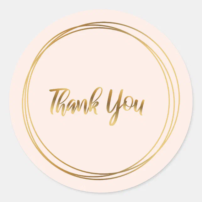 Thank you for your purchase classic round sticker | Zazzle