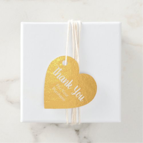 Thank You For Your Purchase Gold Foil Coupon Foil Favor Tags
