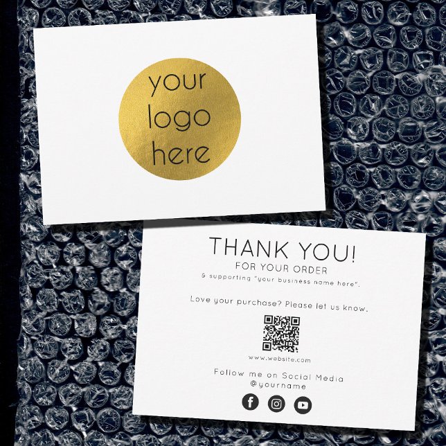 Thank You For Your Purchase Order Business Card (Creator Uploaded)