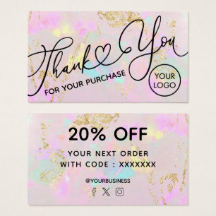 thank you for your purchase pink opal