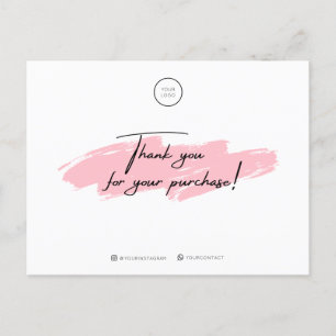 Thank You For Your Purchase Postcard