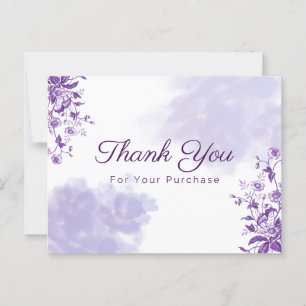 Thank you for your purchase postcard