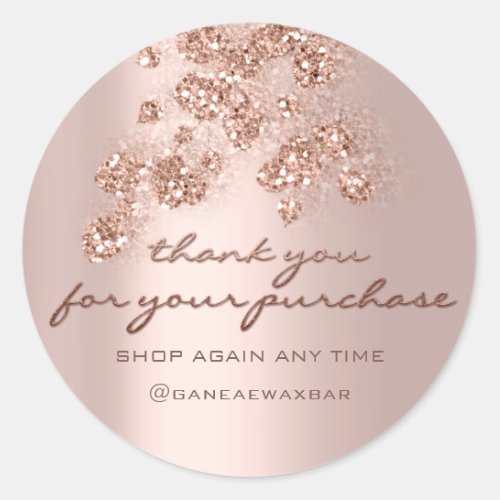 Thank You For Your Purchase Retail Boutique Shop Classic Round Sticker