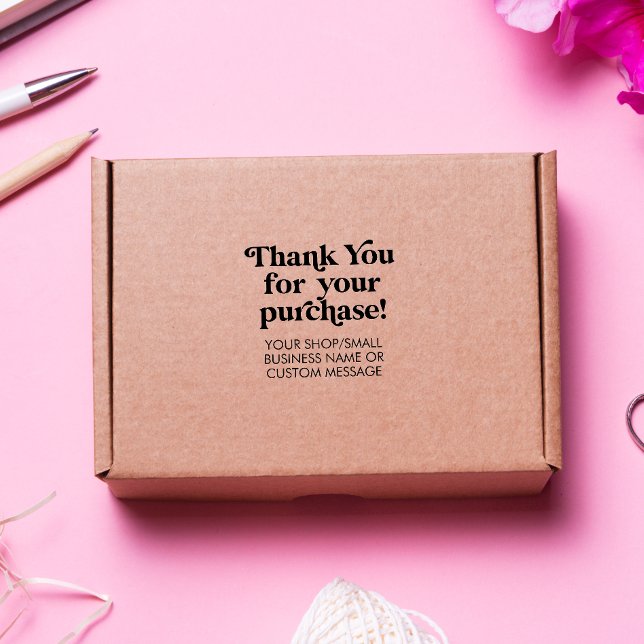 Thank you for your purchase Small Business Custom Rubber Stamp (Creator Uploaded)