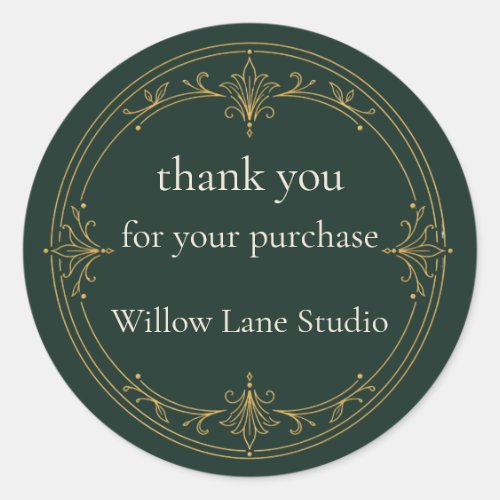 Thank You for Your Purchase Sticker