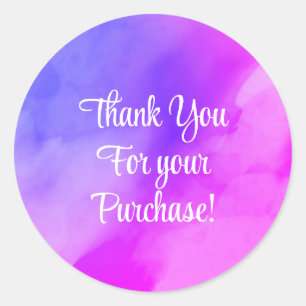 Thank you for your purchase stickers