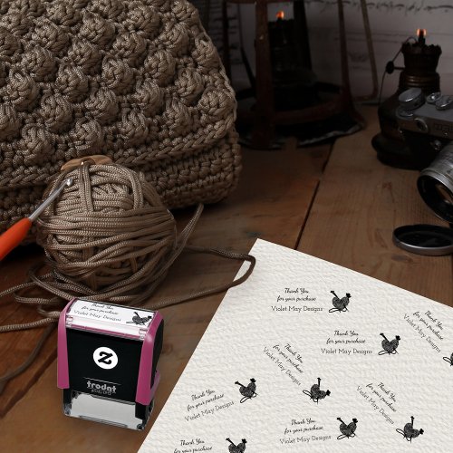 Thank You for your purchase _ Yarn Craft Business Self_inking Stamp