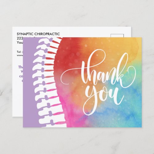 Thank You For Your Referral 1 Chiropractic Postcard