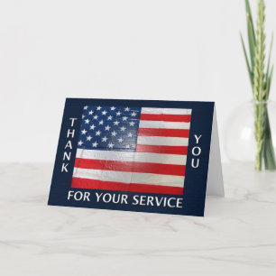 Thank You For Your Service American Card