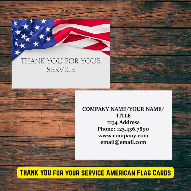 THANK YOU for your service American Flag Cards (THANK YOU for your service American Flag Cards
)