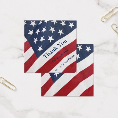 Thank you for your Service Armed Forces Card