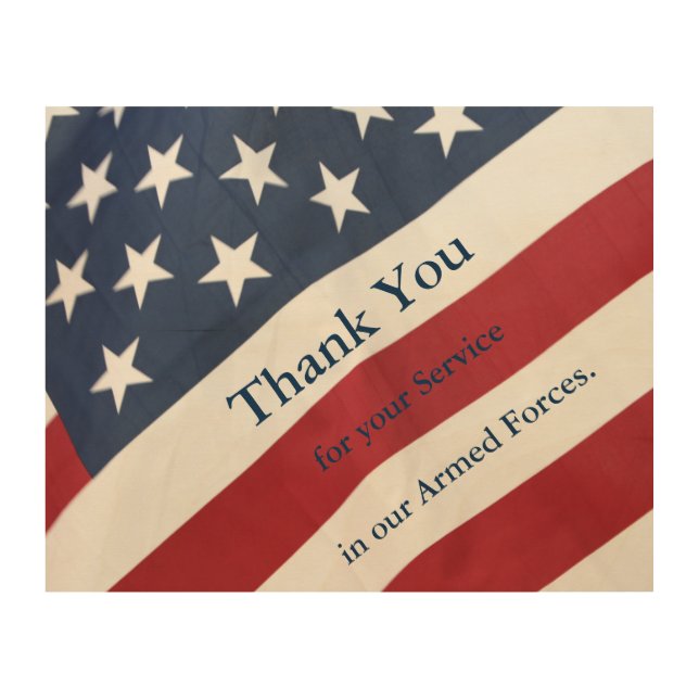 Thank you for your Service Armed Forces Wall Art (Front)