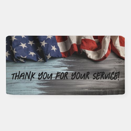 Thank you for your service banner