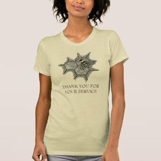 Thank you for your service bee women's t-shirt