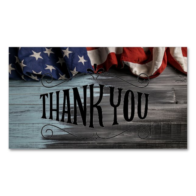 Thank you for Your Service!  Business Card Magnet (Front)