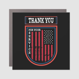 Thank You For Your Service Car Magnet