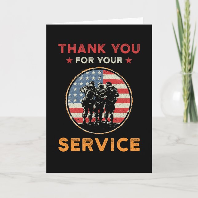 Thank you for your Service Card (Front)