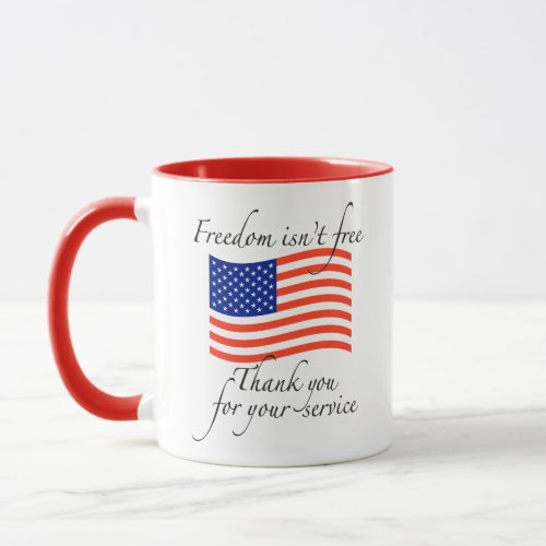 THANK YOU FOR YOUR SERVICE COFFEE MUG
