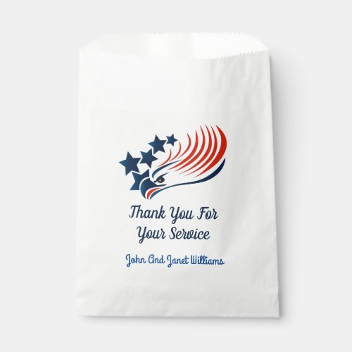 Thank You For Your Service Favor Bag