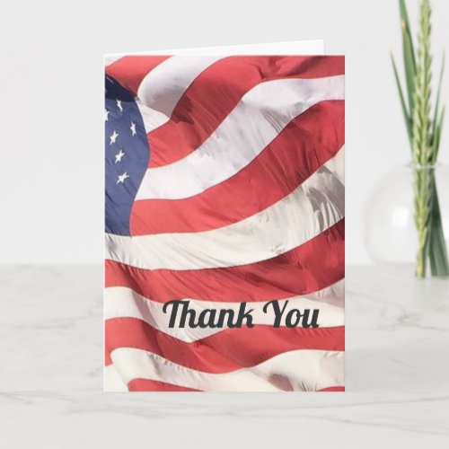 Thank You For Your Service Greetings Card
