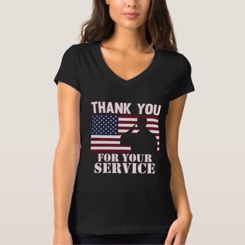 Thank You For Your Service Happy Veterans Day T_Shirt