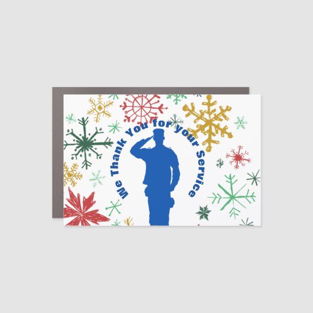 Thank You For Your Service Magnet (Front)