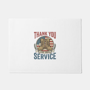 Thank You for Your Service Military Boots Shirt De Doormat