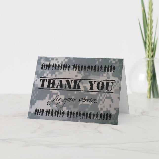 Thank You For Your Service Military Veteran Hero (Front)