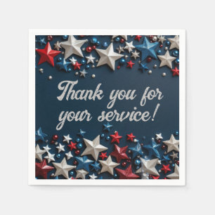 Thank you for your service napkins