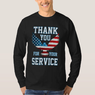 Thank You for your Service Patriotic Eagle Veteran T-Shirt