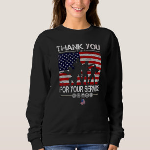 Thank You For Your Service Patriotic Veterans Day Sweatshirt