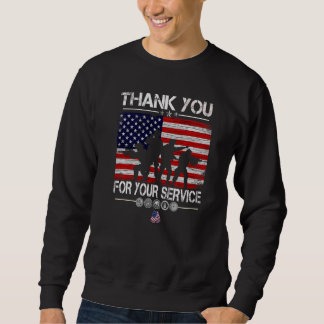 Thank You For Your Service Patriotic Veterans Day Sweatshirt