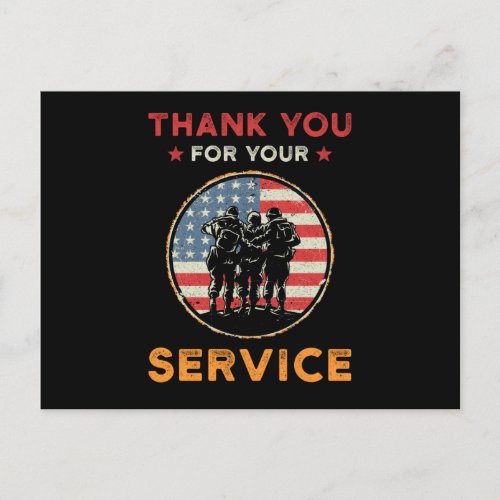 Thank you for your Service Postcard