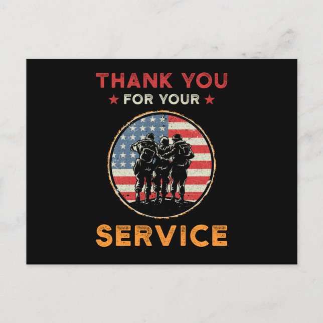 Thank you for your Service Postcard (Front)