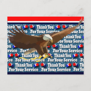 Thank You for Your Service Postcard