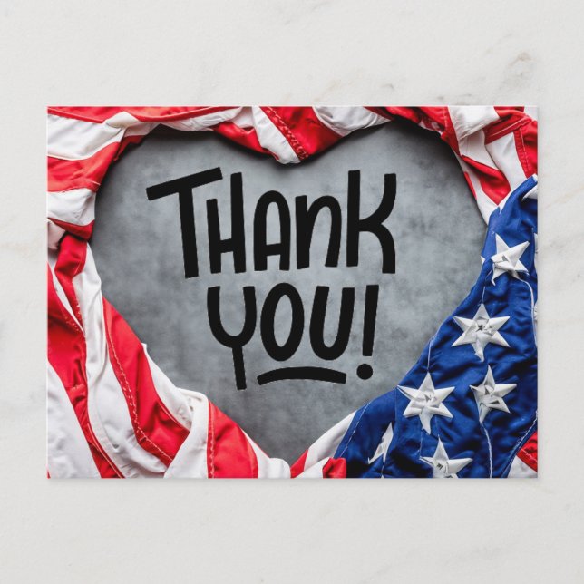 Thank you for Your Service! Postcard (Front)