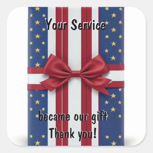 Thank you for your service Sticker