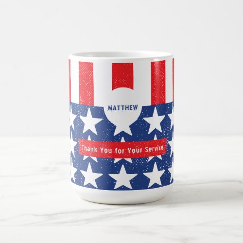 Thank You for Your Service Veteran Flag Coffee Mug