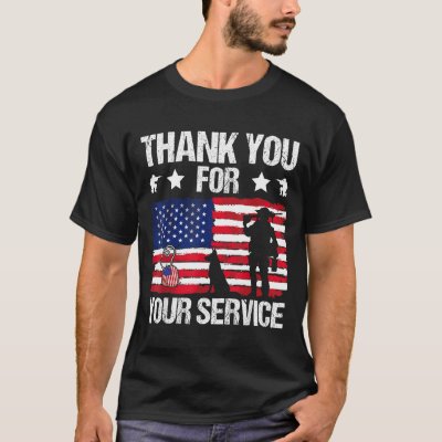 Thank You For Your Service Veterans Belgian Malino T-Shirt