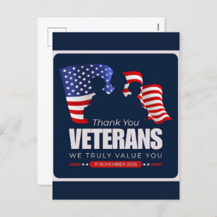 Thank You for Your Service: Veterans Day 2025 Holiday Postcard