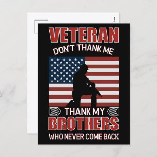 Thank You for Your Service: Veterans Day 2025 Holiday Postcard