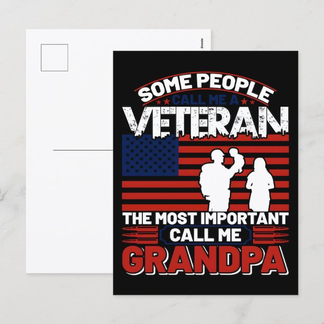 Thank You for Your Service: Veterans Day 2025  Holiday Postcard (Front/Back)