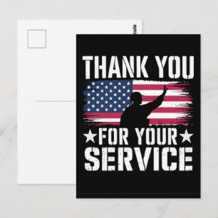 Thank You for Your Service: Veterans Day 2025  Postcard
