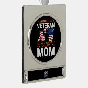 Thank You for Your Service: Veterans Day 2025 Silver Plated Banner Ornament