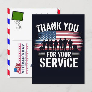 Thank You for Your Service: Veterans Day 2026 Holiday Postcard