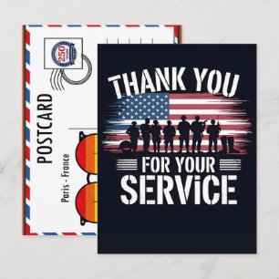 Thank You for Your Service: Veterans Day 2026 Holiday Postcard
